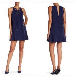 New Parker Lace Up Shift Dress